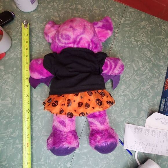 BAB Build A Bear Midnight Shimmer Bat Halloween Series Plush w/T-Shirt and Skirt - Picture 7 of 7